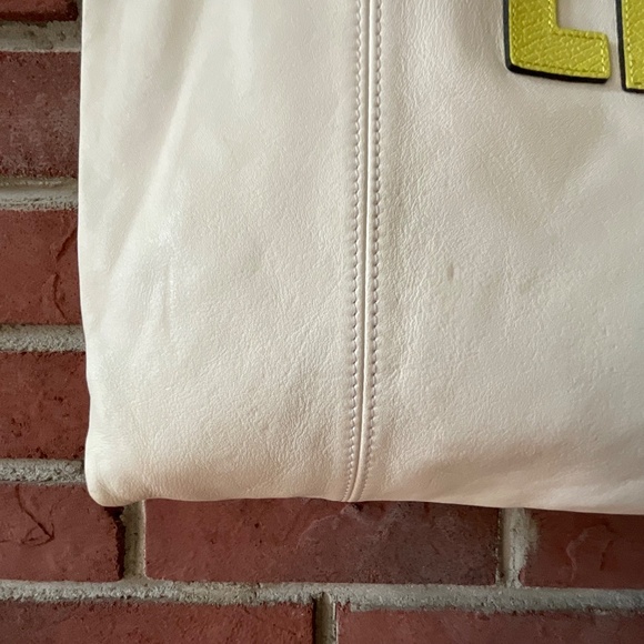 Longchamp Le Pliage LPG Limited Edition Rare Leather Tote Lettering Patch Logo - Picture 9 of 16